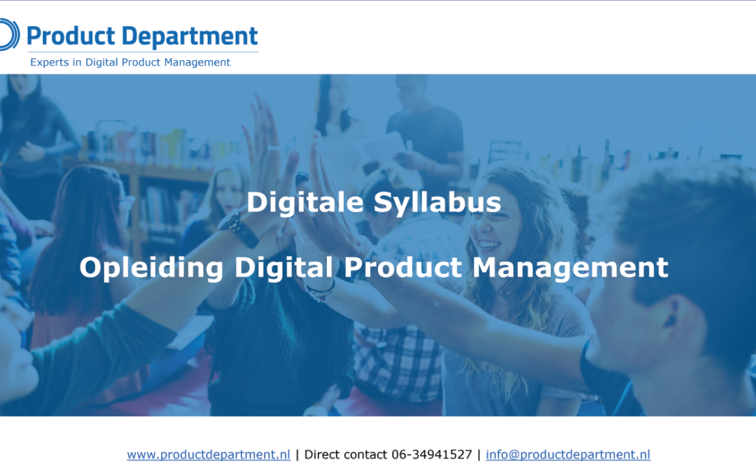 Digitale Syllabus – Digital Product Management Nov 2021